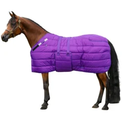 Adjusta-Fit Dura-Nylon Cutback Original Bellyband Horse Stable Blanket - Heavyweight -Schneiders Shop 10483 purple