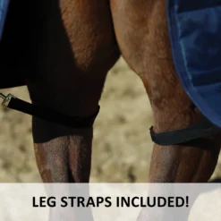 Adjusta-Fit Dura-Nylon V-Free Guardian Bellyband Horse Stable Blanket - Midweight -Schneiders Shop 13157 feature h overlay