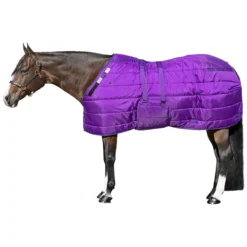 Adjusta-Fit Dura-Nylon V-Free Guardian Bellyband Horse Stable Blanket - Midweight -Schneiders Shop 13157 purple