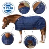 Adjusta-Fit Pony Leg Strap Horse Stable Blanket - Midweight -Schneiders Shop 13183 overlay