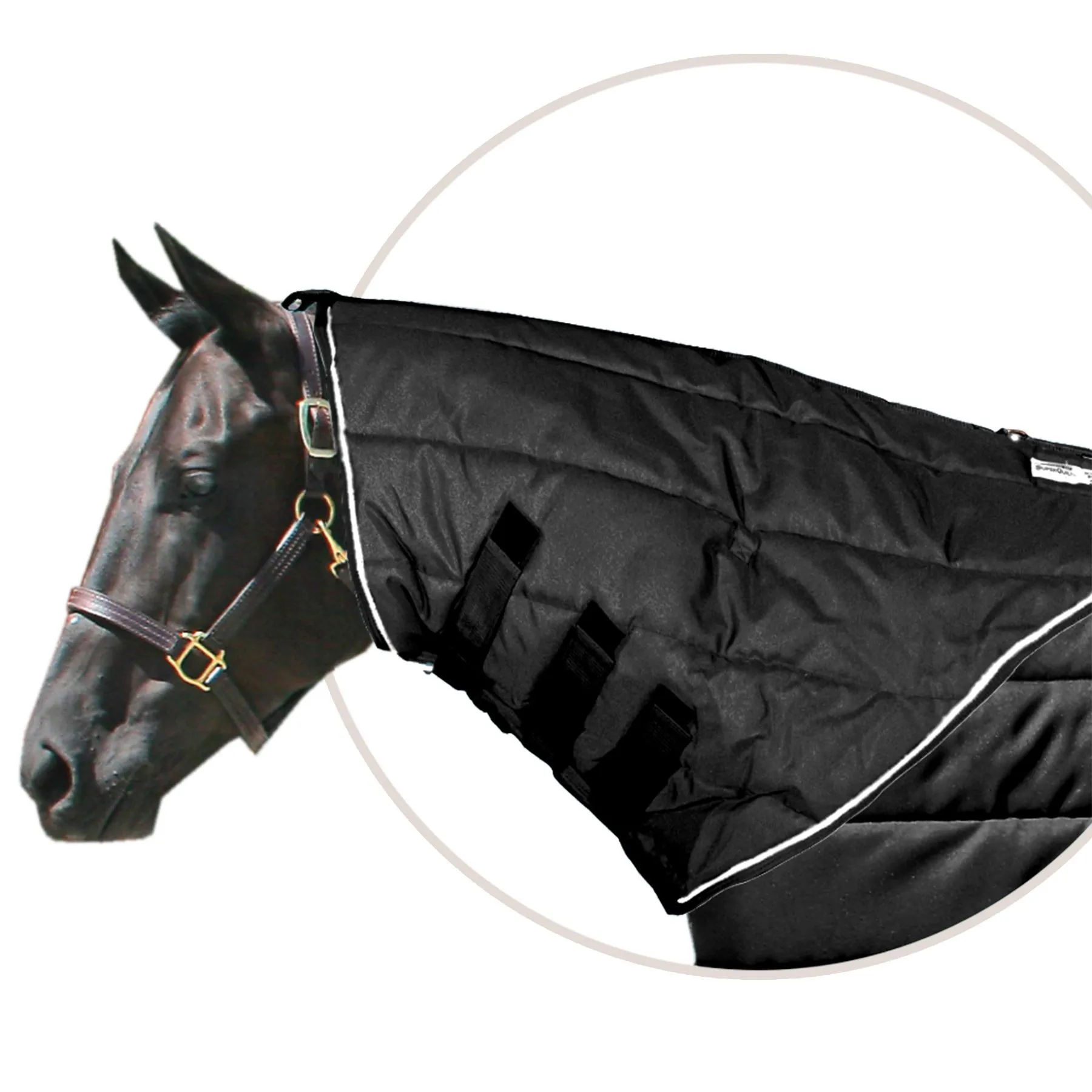 SuperQuilt 1200D Horse Stable Blanket Neck Cover For Horses 6 SuperQuilt 1200D Horse Stable Blanket Neck Cover For Horses - Image 4