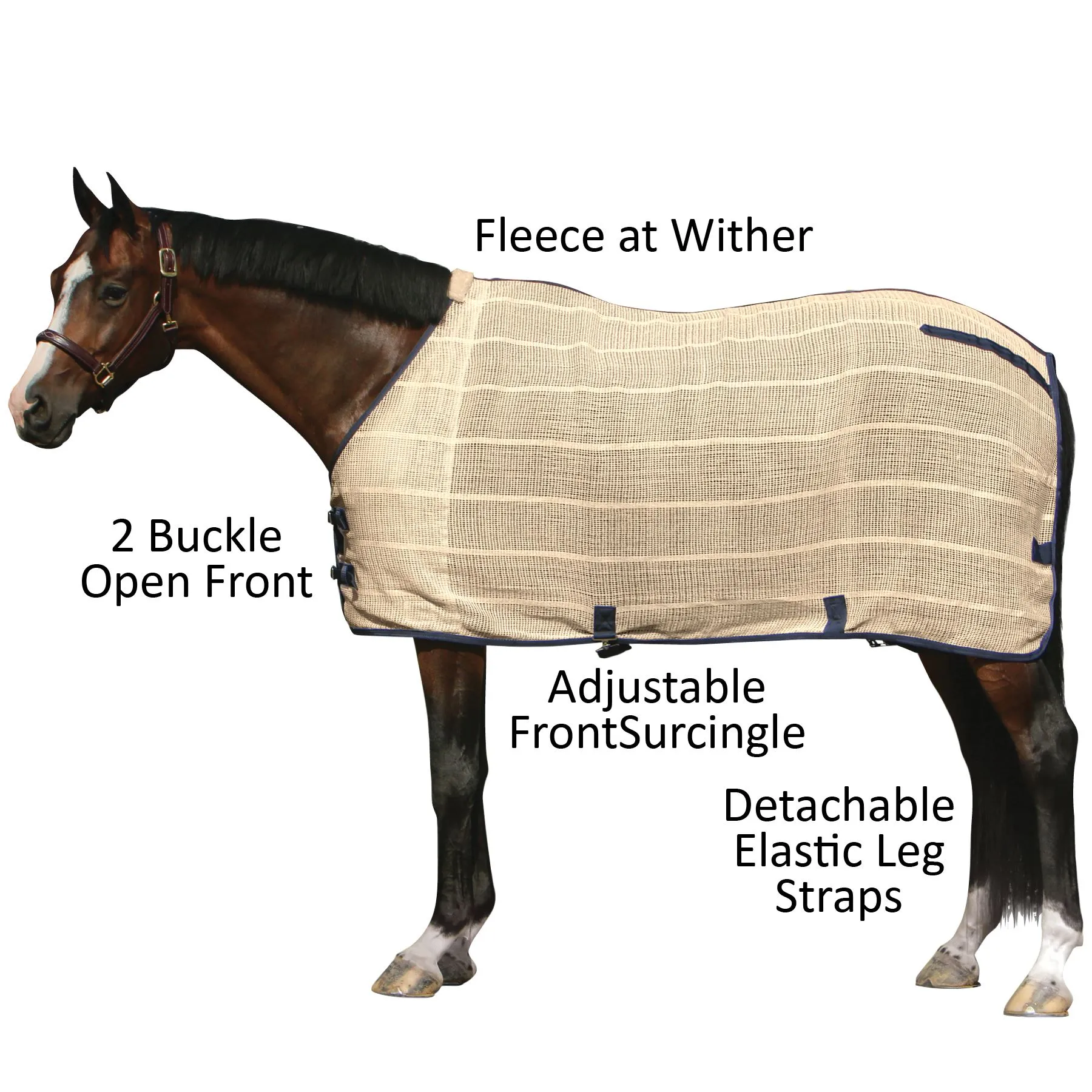 Dura-Tech® Irish Knit Anti-Sweat Stable Sheet 3 Dura-Tech® Irish Knit Anti-Sweat Stable Sheet