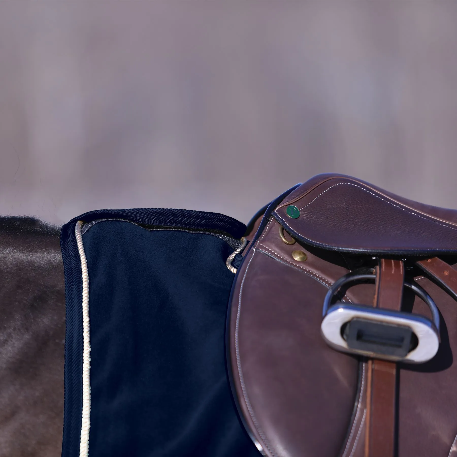 Dura-Tech Polar Fleece Quarter Horse Sheet With Tan Braid 5 Dura-Tech Polar Fleece Quarter Horse Sheet With Tan Braid - Image 3