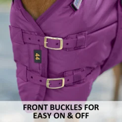 Adjusta-Fit Dura-Nylon Open Front Miniature Horse Stable Blanket -Schneiders Shop 33470 feature f overlay