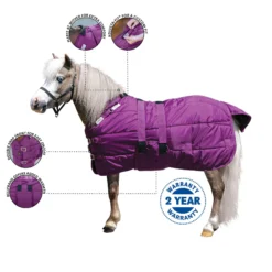 Adjusta-Fit Dura-Nylon Open Front Miniature Horse Stable Blanket