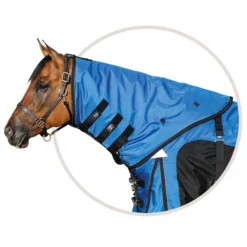 ARMORFlex® Warrior V-Free® Wither Relief 220g Medium Weight Turnout Blanket Neck Cover -Schneiders Shop 34203 royalblack