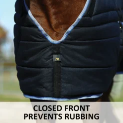 Adjusta-Fit Tekno-Quilt V-Free Bellyband Horse Stable Blanket - Heavyweight -Schneiders Shop 35317 feature g overlay