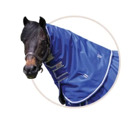 Dura-Tech® Viking Classic Euro 220g Medium Weight Pony Turnout Blanket Neck Cover -Schneiders Shop 36562 royal