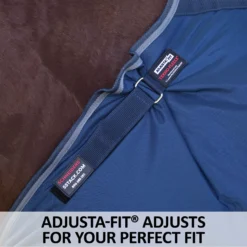 Adjusta-Fit Dura-Nylon Tekno-Fleece V-Free 3 Season Leg Strap Horse Stable Blanket - Lightweight -Schneiders Shop 36857 feature c overlay