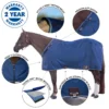 Adjusta-Fit Dura-Nylon Tekno-Fleece V-Free 3 Season Leg Strap Horse Stable Blanket - Lightweight