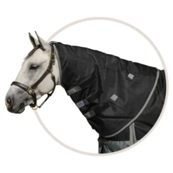 Dura-Tech® Viking Classic Euro 220g Medium Weight Turnout Blanket Neck Cover -Schneiders Shop 37480 black