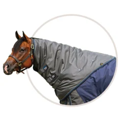 ARMORFlex® Warrior VTEK® Wither Relief Turnout Sheet Neck Cover -Schneiders Shop 38463 silvernavy
