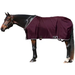 Big "D" Open Front Nylon Stable Sheet -Schneiders Shop 38986 maroonsilver