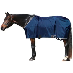 Big "D" Closed Front Nylon Stable Sheet -Schneiders Shop 38987 navysilver