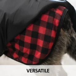 Dura-Tech® Buffalo Plaid Fleece Dog Coat -Schneiders Shop 40931c feature c overlay