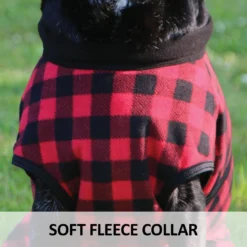 Dura-Tech® Buffalo Plaid Fleece Dog Coat -Schneiders Shop 40931c feature d overlay