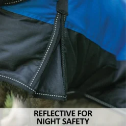 Dura-Tech® Insulated Waterproof Reflective Dog Coat -Schneiders Shop 41224c feature b overlay