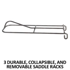 Easy-Up® Pro 3-Tier Drop Down Saddle Rack -Schneiders Shop 41271 feature b overlay