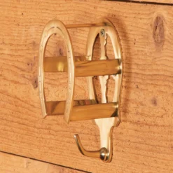 Berlin Brass Double Horseshoe Bridle Rack -Schneiders Shop 41450 alt i