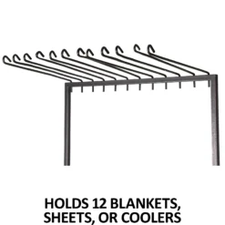 Easy-Up® Pro Series Rolling Blanket Hanging Rack -Schneiders Shop 41536 feature b overlay