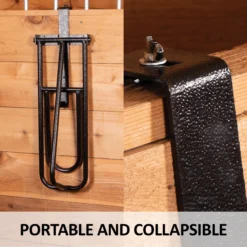 Easy-Up® Portable Fold Down Saddle Rack -Schneiders Shop 41572 feature c overlay