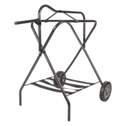 Easy-UpĀ® Folding Saddle Rack On Wheels