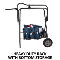 Easy-Up® Folding Saddle Rack On Wheels -Schneiders Shop 41595 feature e overlay
