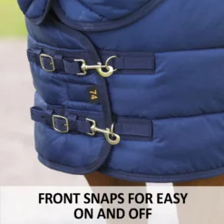 Adjusta-fit Dura-nylon V-free Westcoast Combo Medium Weight Horse Stable Blanket -Schneiders Shop 41638 feature h overlay