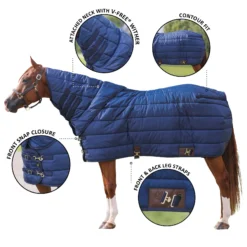 Adjusta-fit Dura-nylon V-free Westcoast Combo Medium Weight Horse Stable Blanket