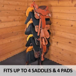 Easy-Up® Pro Series 4-Tier Saddle Rack With Pad Bars -Schneiders Shop 42274 feature c overlay