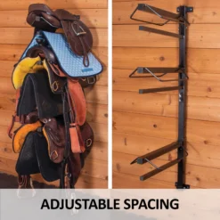 Easy-Up® Pro Series 4-Tier Saddle Rack With Pad Bars -Schneiders Shop 42274 feature d overlay
