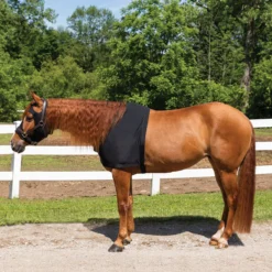 UltraFlex Forelock And Mane Saver Full Zipper Horse Slicker Hood -Schneiders Shop 42963 black