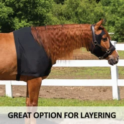 UltraFlex Forelock And Mane Saver Full Zipper Horse Slicker Hood -Schneiders Shop 42963 feature b overlay