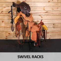 Easy-Up® Swivel Saddle Rack With Tack Hooks -Schneiders Shop 43759c feature b overlay