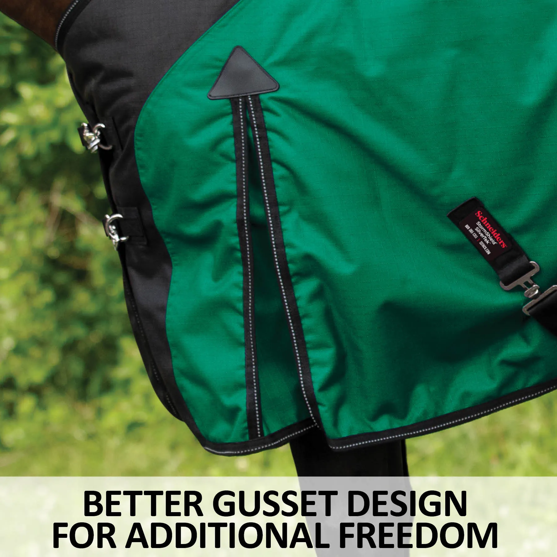 StormShield® Contour Collar SilverTek™ Surcingle 220g Medium Weight Turnout Blanket 11 StormShield® Contour Collar SilverTek™ Surcingle 220g Medium Weight Turnout Blanket - Image 9