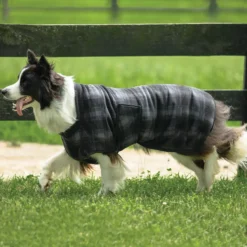 Dura-Tech® Windowpane Plaid Fleece Dog Coat