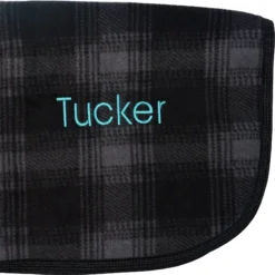 Dura-Tech® Windowpane Plaid Fleece Dog Coat -Schneiders Shop 45333c alt d